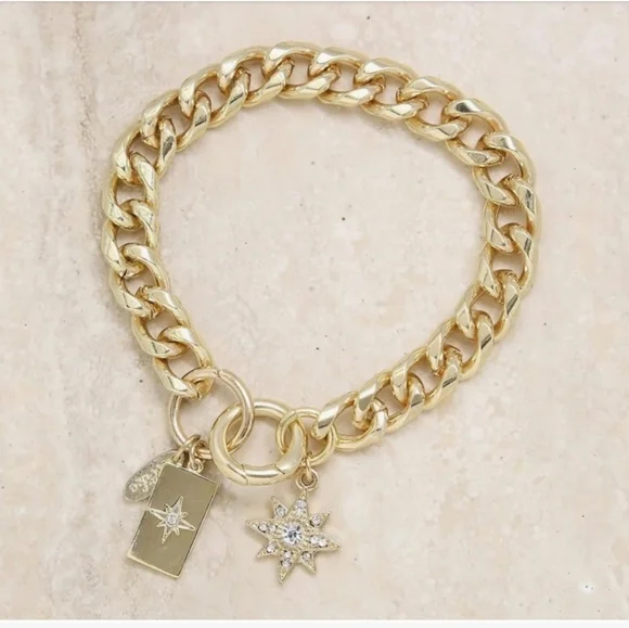 Ettika New Starry Charms 18K Gold Plated Bracelet - Picture 3 of 4